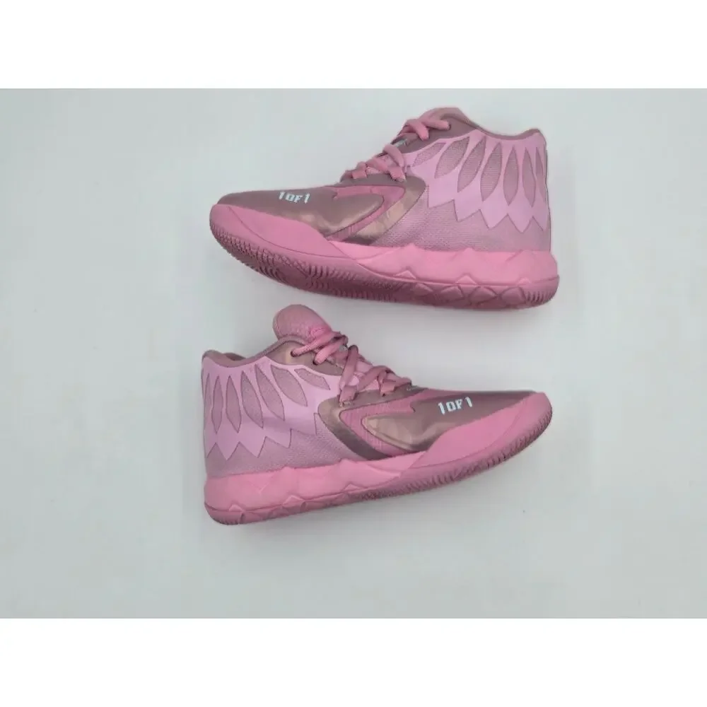 Puma MB.01 LaMelo Ball Iridescent Sneakers Toddler Size 2C Pink Basketball Shoes